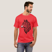 wolf minimalist T-Shirt (Vorne ganz)