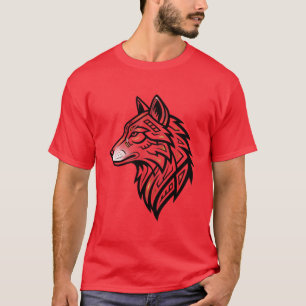 Wolf-Minimalist-T-Shirt T-Shirt