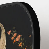 Wolf mit Blume Personalisiertes Pickleball Paddel Pickleball Schläger (Linke Seite)