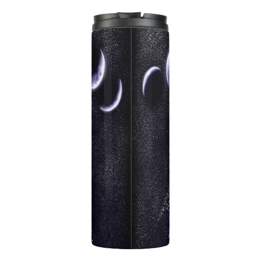 Wolf mit den Phasen des Mondes heulen Thermosbecher (Rückseite)