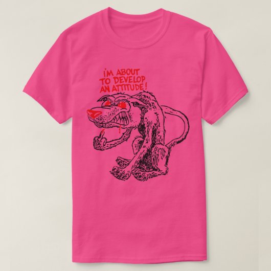 Wolf mit einem Einstellungsproblem T-Shirt (Design vorne)