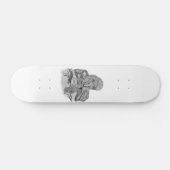 Wolf mit Rabe Skateboard (Horizontal)