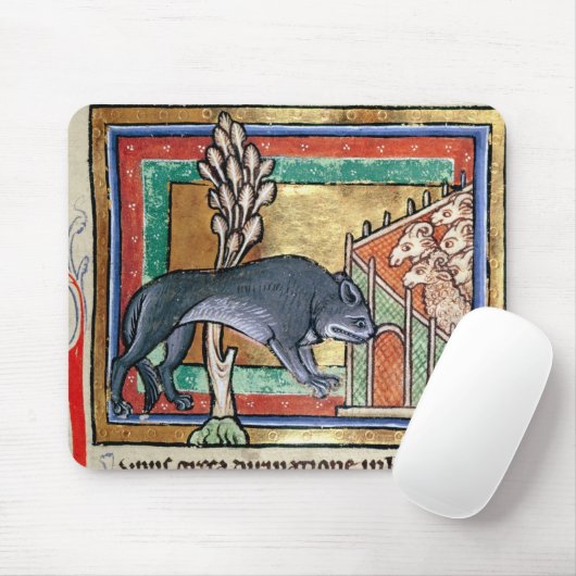 Wolf Mitgliedstaates Roy A außerhalb eines Schafs Mousepad (Mit Mouse)
