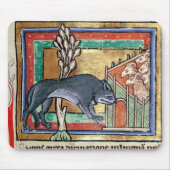 Wolf Mitgliedstaates Roy A außerhalb eines Schafs Mousepad (Vorne)