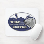 Wolf-Mittelmausunterlage Mousepad (Mit Mouse)