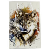 Wolf Mittlere Geschenktüte (Vorderseite)