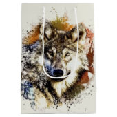 Wolf Mittlere Geschenktüte (Rückseite)