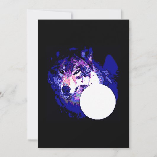 Wolf & Mond Einladung (Vorderseite)