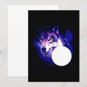 Wolf & Mond Einladung (Vorne/Hinten)