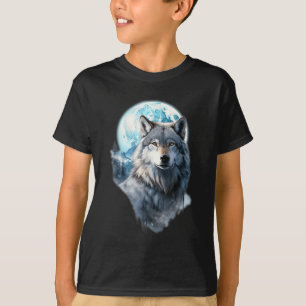 Wolf Mond Grafik Heulend ,Unter Vollmondnacht T-Shirt