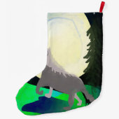 Wolf-Mond Großer Weihnachtsstrumpf (Rückseite)