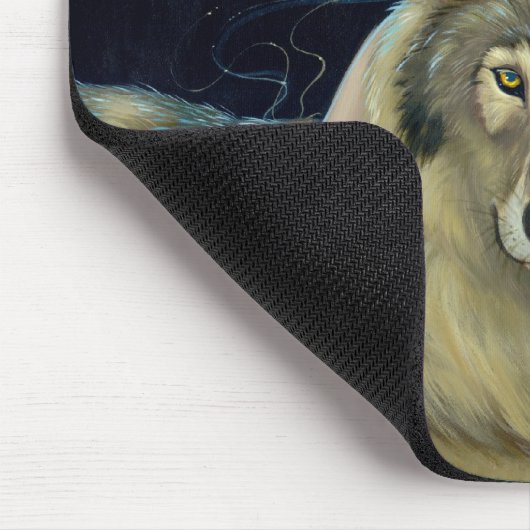 "Wolf-Mond" Mousepad (Ecke)