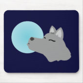 Wolf-Mond Mousepad (Vorne)