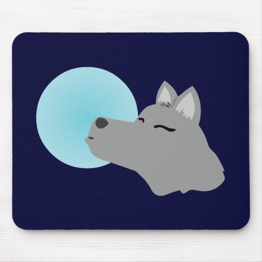 Wolf-Mond Mousepad (Vorne)