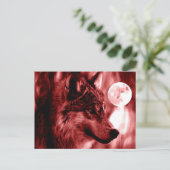 Wolf & Mond Postkarte (Stehend Vorderseite)