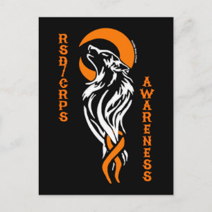 WOLF/MOND...RSD/CRPS POSTKARTE