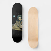 Wolf-Mond-Skateboard Skateboard (Vorderseite)