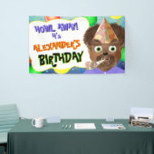 Wolf Monster Birthday Party Banner (Messeveranstaltung)