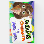 Wolf Monster Birthday Party Banner (Vertikal)