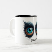 Wolf Monster Eyes - Tasse anpassen (Vorderseite Links)