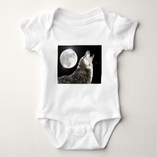 Wolf & Moon Baby Strampler