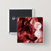 Wolf & Moon Button (Vorne & Hinten)