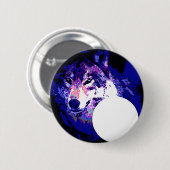 Wolf & Moon Button (Vorne & Hinten)
