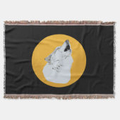 Wolf & Moon Decke (Vorderseite)