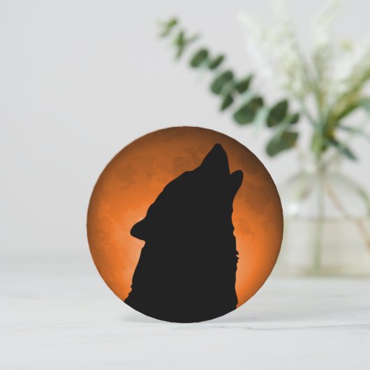 Wolf Moon Einladung (Stehend Vorderseite)