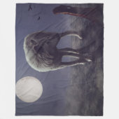 WOLF MOON FANTASY FLEECEDECKE (Vorderseite)