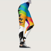 Wolf Moon Howl Art Leggings (Rechts)