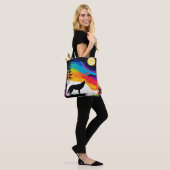 Wolf Moon Howl Art Tasche (Am Model)