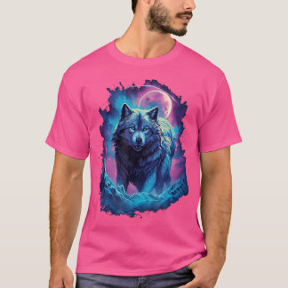 Wolf Moon Howling Lone Funny Wolves Pack von Wölfe T-Shirt
