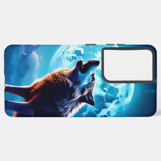 WOLF MOON IPHONE CASE GALAXY PLUS SAMSUNG GALAXY HÜLLE (Rückseite (Horizontal))