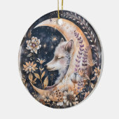 Wolf Moon Keramik Ornament (Links)