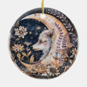 Wolf Moon Keramik Ornament (Hinten)