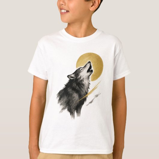 【Wolf Moon Kids T-Shirt】 T-Shirt (Vorderseite)