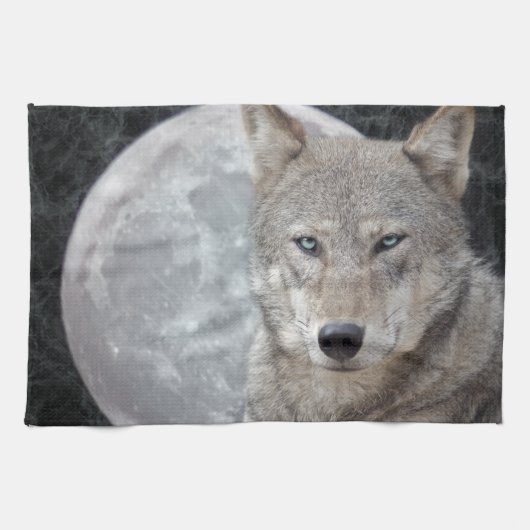Wolf Moon Küchentuch (Horizontal)