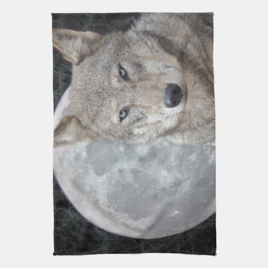 Wolf Moon Küchentuch (Vertikal)