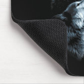 Wolf Moon Lake Wolf Howling Full Moon Wolf Graphic Mousepad (Ecke)