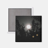 Wolf Moon Magnet (Vorderseite/Rückseite)