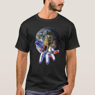 Wolf Moon Motif Pack Wild Lupus farbenfrohe Wölfe T-Shirt