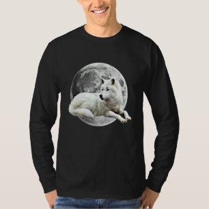 Wolf Moon Motif Pack Wild Lupus Farbiges Design Wo T-Shirt