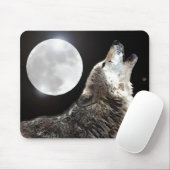 Wolf & Moon Mousepad (Mit Mouse)