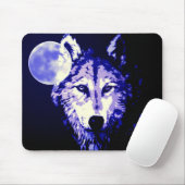 Wolf & Moon Mousepad (Mit Mouse)