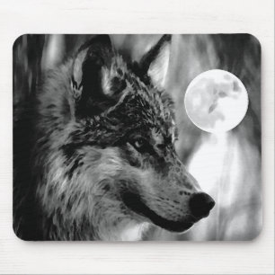 Wolf & Moon Mousepad