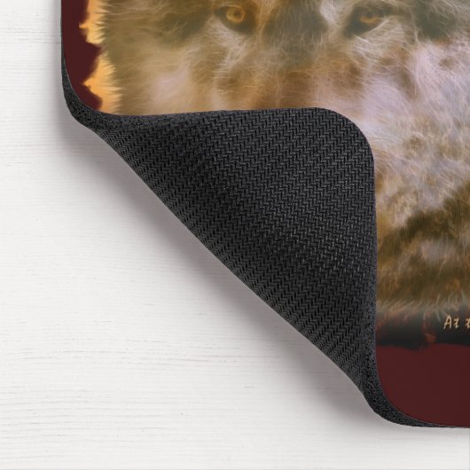 Wolf & Moon Mousepad (Ecke)