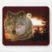 Wolf & Moon Mousepad (Vorne)