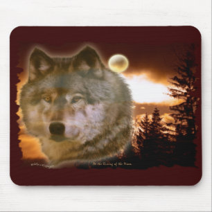 Wolf & Moon Mousepad