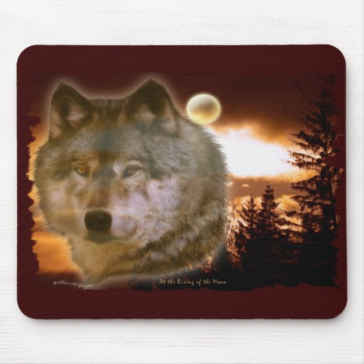 Wolf & Moon Mousepad (Vorne)